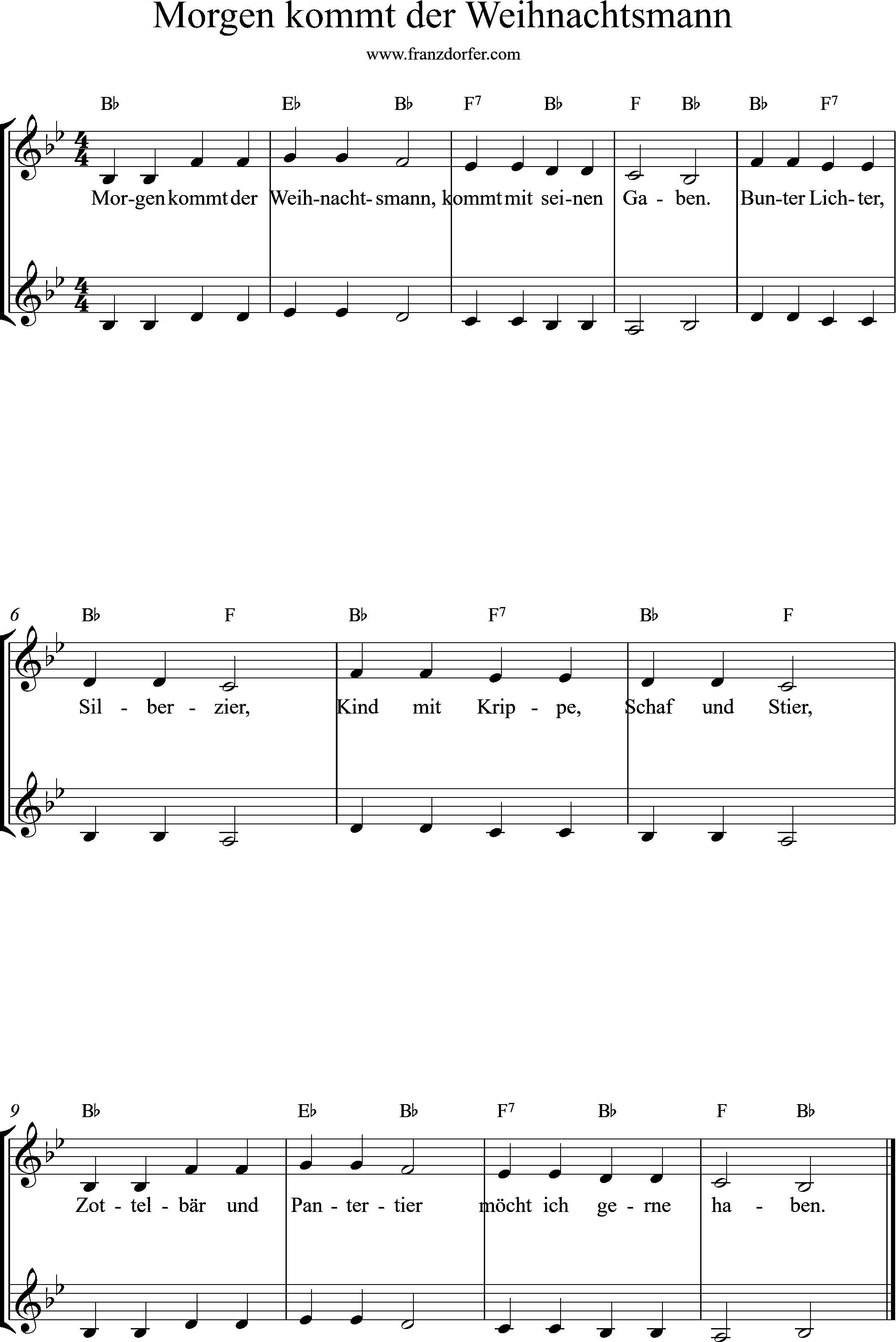 Trompete, Ternorhorn-, Bb-Dur